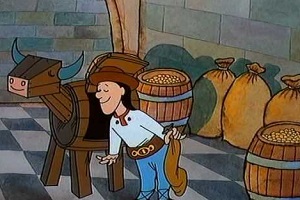 Jurošík a drevená krava