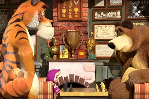 Máša a medvěd - Tah koněm